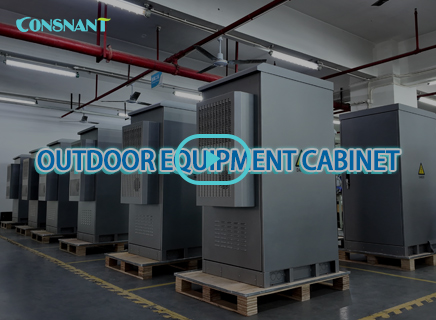 IP55 27U outdoor equipment cabinets for overseas highway toll station project
